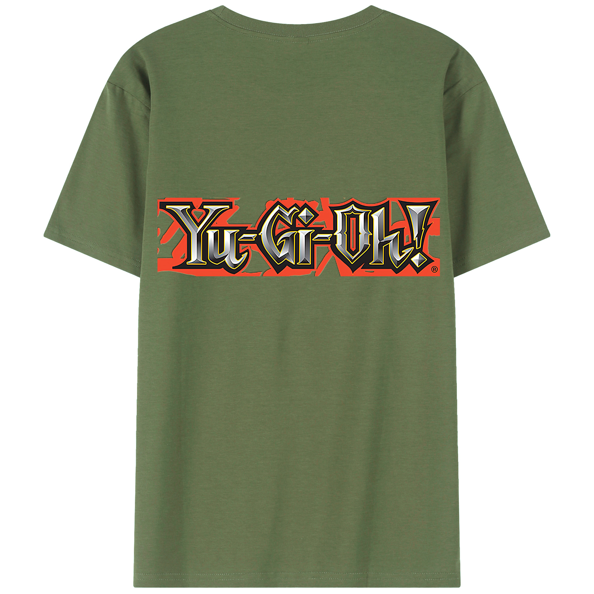 （画像用） 遊☆戯☆王 Yu-Gi-Oh! 綿100％ メンズ半袖Tシャツ（バックプリント） 通気性